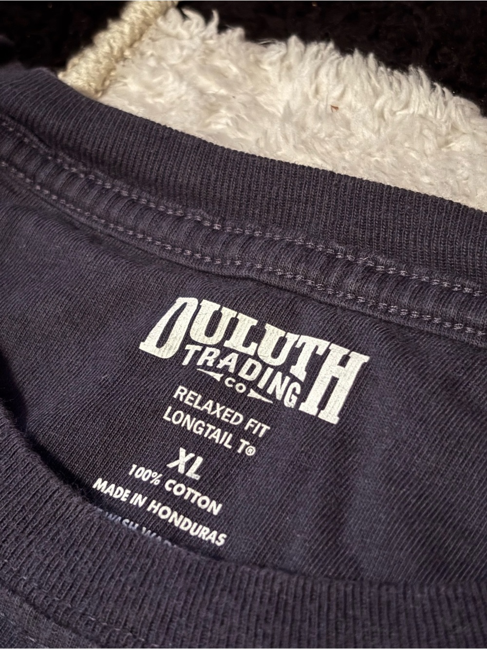 Duluth Trading Co Navy Short-Sleeve Logo Tee - Picture 2 of 3